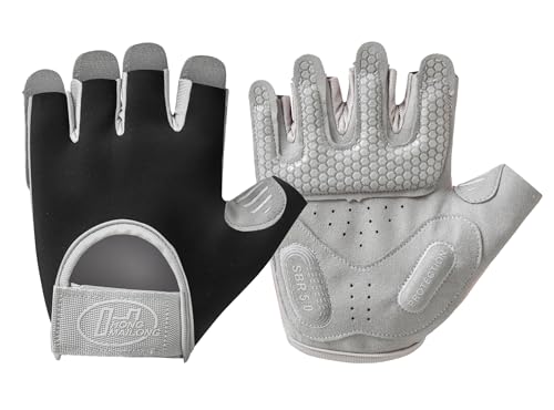 SUJAYU Workout Gloves for Women & Men, Anti-Slip Fingerless Gloves for Weightlifting, Mens Workout Gloves Gym Gloves Fitness Gloves - color: Black, size: Large