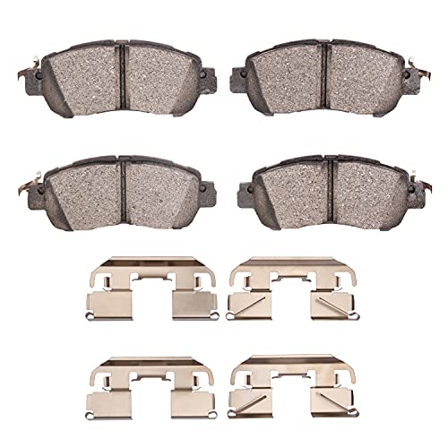 Dynamic Friction Company 5000 Advanced Brake Pads - Ceramic and Hardware Kit - style: 5000 Advanced Pads, Hardware Kit