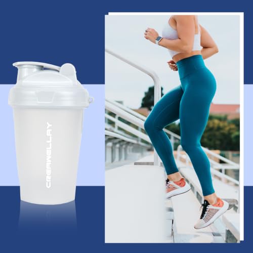 3 Pack Shaker Bottles for Protein Mixes, 17 oz Small Protein Shaker Bottle with Handle, Gym Shaker Cups with Blending Ball for Pre Workout, BPA-Free & Dishwasher Safe (White, Pink, Blue) - color: Pink,White,Blue