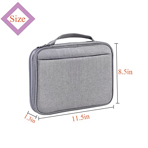 Watch Band Storage Case Watch Band Organizer Bag Watch Band Case and Storage Holder Watch Bands Holder Carrying Case Compatible with 35 Watch Straps and Accessories - color: Grey