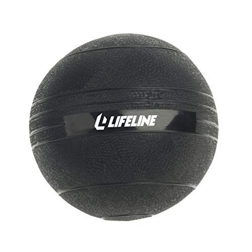 Lifeline Fitness Weighted Slam Ball - Easy to Grip Slam Ball for Home Gym and HIIT Workouts - style: 15 lb