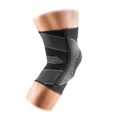 McDavid Elastic Compression Knee Sleeve with Gel Pad. 4-Way Elastic Brace with Strays. For Stability, Recovery, Injury, Walking, Running Pain. Left and Right Leg. Patella Support. - size: X-Large