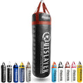 Outslayer 80 Pound Filled Punching Bag Boxing and MMA Made in USA - color: Black/Red, style: Without Bottom D-Ring