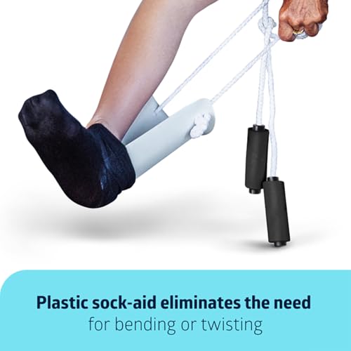 Medline Premium Hip Kit, Mobility Aids for Hip Surgery Recovery, 7-Pieces, 26" Grabber Reacher, Shoehorn, Sock-Aid, Dressing Stick, Shoelaces, Bath Sponge