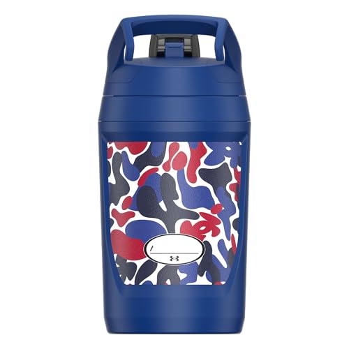 Under Armour 32 oz Insulated Water Bottles - Sports Water Jug with Fence Hook, Leak Resistant for Baseball, Football & More, 32 oz Insulated, Royal Hypercamo - color: Royal Hypercamo, size: 32 Ounces