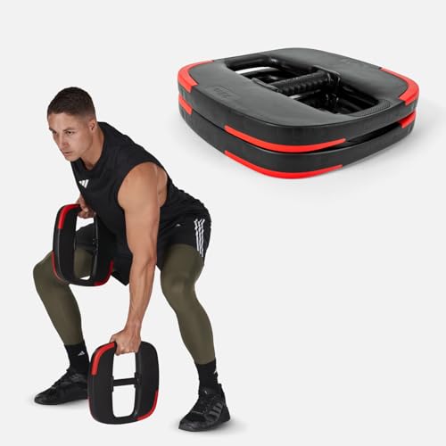 Les Mills™ Dual Purpose Ergonomic Exercise Weight Plates for Total Body Workouts - size: 22 lbs Weight Pair