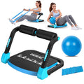 DERACY Sit Up Exercise Equipment, Adjustable Ab Machine, Multi-Functional Sit Up Machine, Ab Workout Equipment, Ab Trainer Machine for Women Men - color: Blue