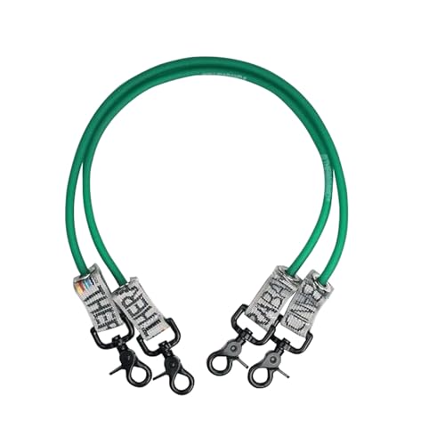 THERABAND Resistance Tubing with Connectors for Wall, Rehab & Wellness Station, Heavy Level 4, Set of 2, 18-Inch Green Tubing for Physical Therapy, Exercise, Rehab, Clinics & Pilates, Latex Tubes - color: Green - Heavy, size: 18 Inch