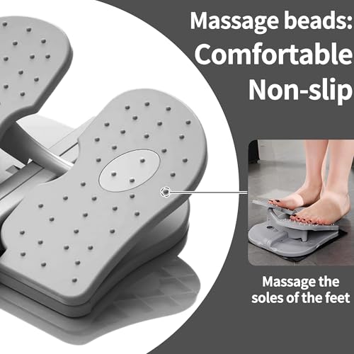 Foldable Leg Exerciser: Portable Foot Pedal Exerciser for Seniors Under Desk Foot Pedal Exerciser Stepper Exercise for Leg Muscles Relieves Varicose Veins Physical Therapy Aid