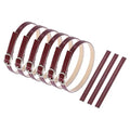 uxcell Replacement Ankle Strap for Heels Detachable Shoe Straps PU Leather Shoe Band - color: Piano Wine Red