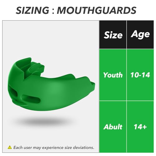 2Pcs Sport Mouth Guard Youth Adult, Mouthguard for Braces, Wrestling Mouthguards for Braces, No Boil Mouth Guard, Helmet Strap, Soft, Football Hockey Boxing,Taekwondo, Jujitsu Rugby - color: Green