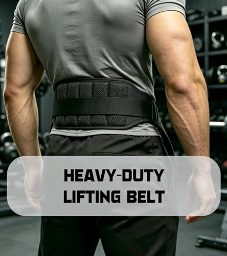 Weight Lifting Belt for Belt Squats, Squat Machine and Rack Attachment | Padded Hip and Thigh Support, Comfortable Fit, Strength Training, Powerlifting, Home and Gym Workouts
