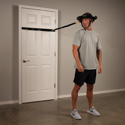 Iron Neck Door Anchor Stap for Resistance Bands - Portable Exercise Band Accessories Home or Gym Workouts - Loop Door Anchor, Resistance Band Workouts for Men and Women - Clip Door