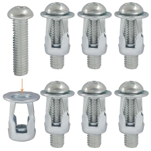 Hollow Wall Anchors, M8x30, 20 Pack | Heavy Duty Cavity Fixing Anchors, For Thin Walls/Aluminium Cladding Sheet/Steel Pipe/Iron Sheet/Hollow Plastic Sheet - size: M8 x 1.18"