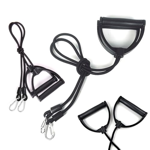 2 Pack Exercise Steppers Resistance Bands Replacement Resistance Band with Handles Elastic Exercise Bands for Mini Stair Steppers Fitness Stepper Stair Step Workout Machine Twist Mini Stepper