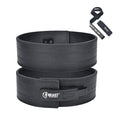 Beast Power Gear Weight Lifting Belt Lever Buckle 10MM 13MM Thick & 4 Inches Free Strap Weightlifting, Powerlifting, Deadlifts, Squats Men Women - color: Real Black, size: Medium