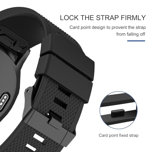 8-Pack Band keepers Compatible with Garmin Forerunner 265/35/235, Forerunner 965 955 945 935 265 255 245 Watch Bands, Silicone Replacement Watch Band Loop/Holder/Retainer Fastener Rings