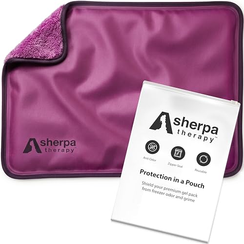 Large Hot and Cold Flexible Gel Ice Packs for Injuries Reusable, Cold Packs for Injuries Reusable Ice Packs, Soft Ice Pack for Back Cold Compress - 12" x 15" - Purple - size: Large, style: Purple