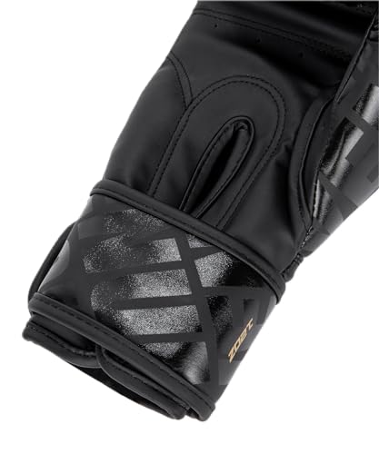 Venum Contender 1.5 Boxing Gloves - color: Black/Gold, size: 16-Ounce