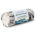 Oceanfoam Sweet Spot Medium Exercise Foam Roller 14"x5.5" – Medium Density Travel Foam Roller for Physical Therapy, Deep Tissue Massage, Yoga, Pilates, Classic Exclusive Wave Texture (Black Marbled)