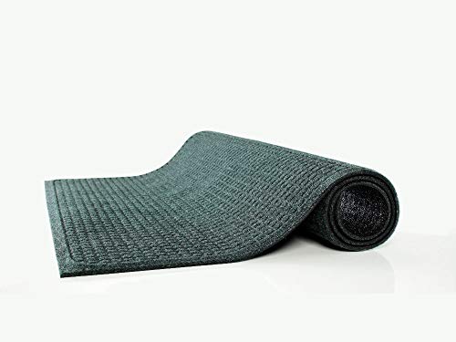 Guardian EG020308 EcoGuard Indoor Wiper Floor Mat, Green, 2' x 3' | Recycled Plastic and Rubber - color: Green, size: 2' x 3' (Rectangular)