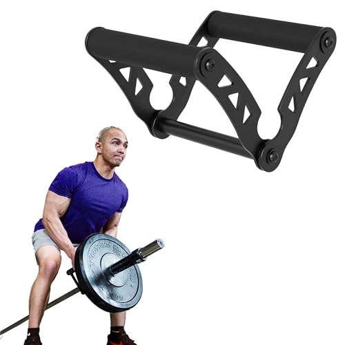 EVERSTRONG T Bar Row Attachment with V Bar Attachment Landmine Handle - 360 Swivel Landmine Attachment for Barbell for Full-Body Workout in Home Gym - Small Spaces - Deadlifts Squats Landmine Stand - style: V Grip Only