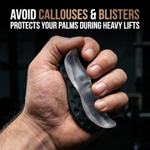 NADUSEP Gym Grips Anti-Slip for Weight Lifting – Silicone Workout Grips Pads for Palm Callus Protection, Ergonomic Weightlifting Gym Gloves for Deadlift Pull Ups Barbell Training Men Women
