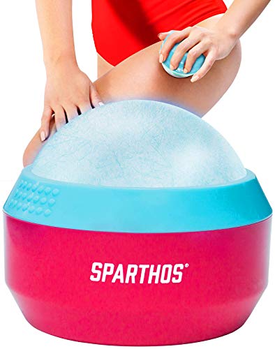 Sparthos Cold Massage Roller Ball - Fitness Cryosphere Massager - Cryo Cryocup Ice Massage Cups - for Muscle, Face, Body Muscles - Manual Polar Icing Cooling Balls - Recoup Message (Wild Pink, 60mm) - color: Wild Pink, style: 60mm (Pack of 1)