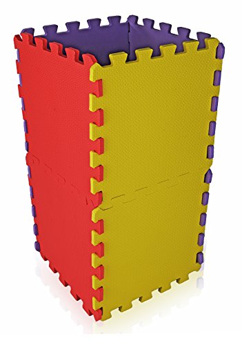 Kids Playmat Baby Foam Play-Mat - 16 X-Large Eva Soft Tile, Toddler Infant Safe - Ideal Gift Play Area Child Room, Interlocking Puzzle Multi Color Flooring Exercise Yoga Pilates Game Yard