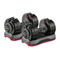ATIVAFIT Adjustable Dumbbell Set of 2, 5–88LB Quick Dial Free Weights with Double Safety Lock, Anti-Slip Steel Handle & Storage Box, Space Saving Home Gym Equipment for Full Body Strength Training, Suitable for Home Fitness Users - color: Black-66lbs