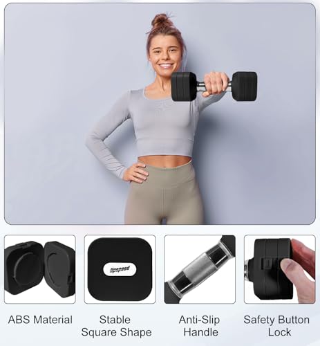Adjustable Dumbbell Set for Women Men 7.5LB/10LB/15LB/20LB/25LB Pair | Stable Free Weight Hand Weights with Metal Handle for Home Gym Fitness Rehab Pilates Yoga Strength Training Equipments - color: Black, size: 25LB SINGLE