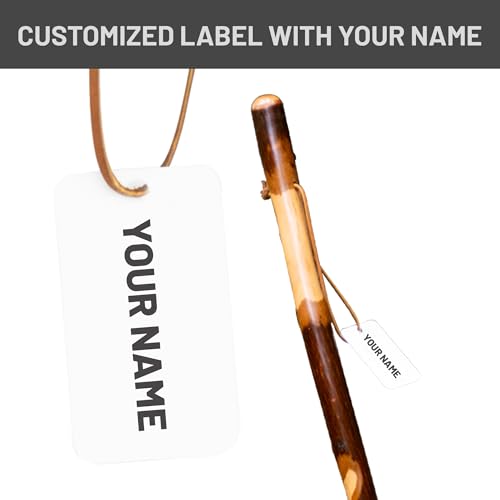 Handmade Wooden Walking Cane for Men Women Seniors with Genuine Leather Wrist Strap for Hiking, Walking and Outdoor Trekking - Made in USA - size: 48" - Medium Adult, style: Twistik
