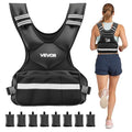 VEVOR Adjustable Weighted Vest, 4-10lbs/20-32lbs/24-40lbs/40lbs Comfortable X-Shape Body Weight Vest Set with 6/8 Weight Packs and Reflective Stripe, for Men Women, Workout Equipment for Strength Training Running Jogging - size: 24-40 lbs