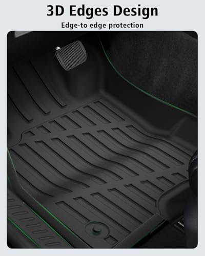 Floor Mats & Cargo Liner Custom Fit for Ford Escape Hybrid 2020-2025 2026 (NOT Fit Gas) All Weather TPE Rubber Trunk Mat Anti-Slip Full Set Automotive Floor Liners for Escape 2025 Accessories - size: For Ford Escape Hybrid 2020-2026