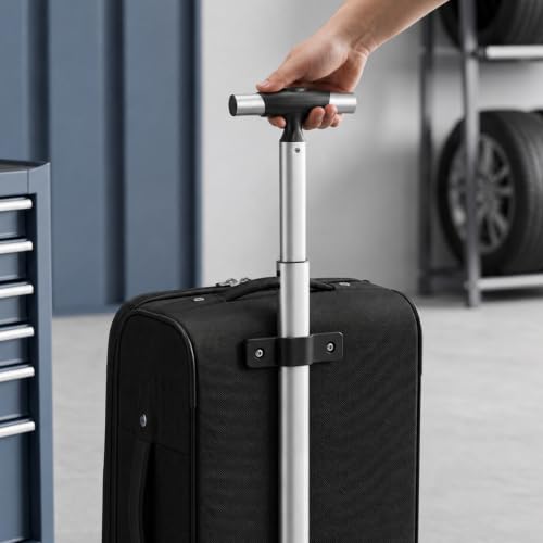 Travel Suitcase Telescopic Handle Luggage Replacement Single Rod Replacement Telescopic Handle Aluminum Luggage Telescoping for Most