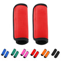 2 Pack Luggage Handle Wraps for Suitcase, Bright Color Comfort Soft Handle Covers (Red) - color: Red