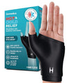 HoMedics Hot and Cold Relief Gel Hand Sleeve, Heat or Ice Therapy for Hand, Wrist, and Thumb, Soft-Touch Stretch Fabric, Contoured Hydrogel Design for Comfort and Relaxation - style: Hand