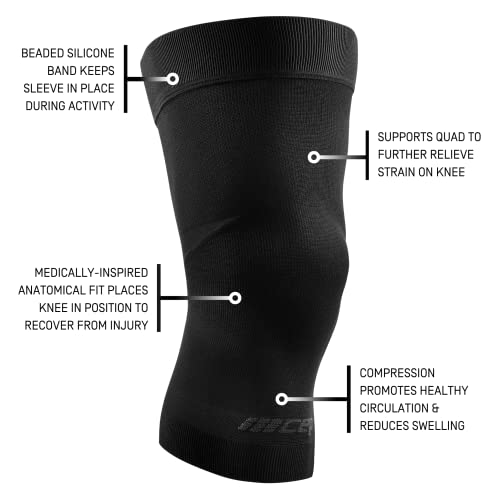 CEP Light Support Knee Sleeve, Black, Unisex, XS - color: Black, size: X-Small