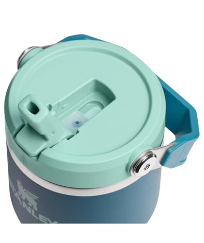 STANLEY IceFlow 2.0 Flip Straw Tumbler with Handle 30 oz | Twist On Lid and Flip Up Straw | Leak Resistant Water Bottle | Insulated Stainless Steel | BPA-Free | Coastal Teal - color: Coastal Teal, size: 20 Ounces