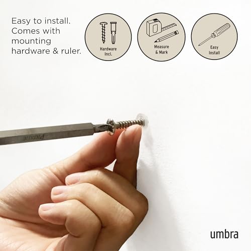 Umbra Flip 5 Wall Mounted Hook - color: Natural, size: 5-Hook