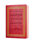 JOHSBYD Journal for Women - A5 Lined Hardcover Notebook and Diary for Teen Girls, 200 Pages 100GSM Bleedproof Paper, Inspirational Back to School College Supplies(Red) - color: Red