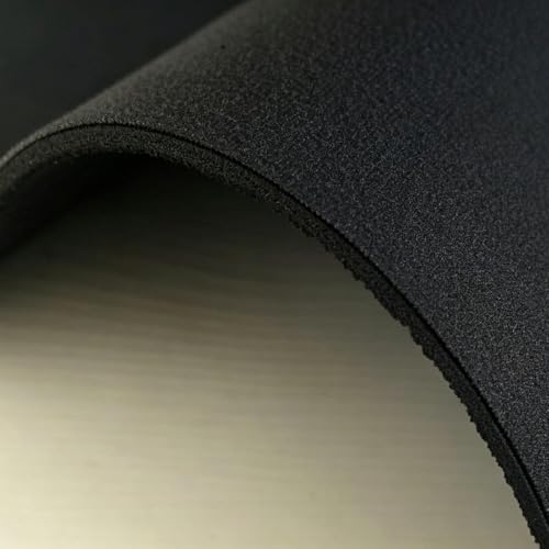Non-Slip Anti Vibration Mat for Vibration Plate Machine, Noise Reducing Floor & Carpet Protector Pad, Shock Absorbing Vibration Pad Exercise Accessory for Most Vibration Platform Machines (Black, Only Mat)