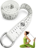 Precision Yoga Strap – Stretching Strap with Measurement Indicators for Physical Therapy, Recovery, Mobility & Flexibility Tracking – Durable Polyester Webbing with Metal D-Rings
