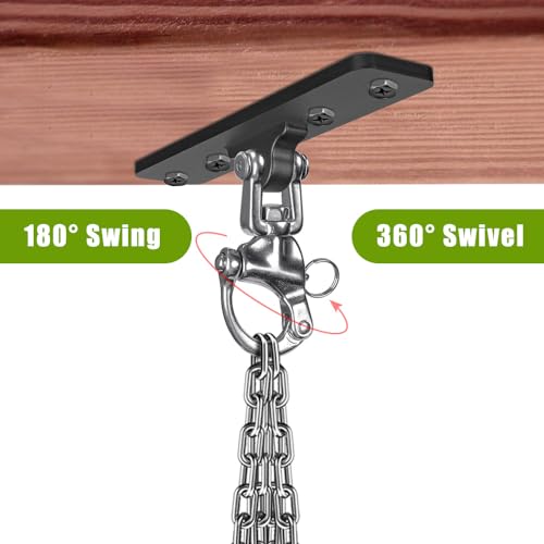 Dolibest Heavy Bag Hangers Brackets, Punching Bag Hangers, Heavy Bag Ceiling Mount for Body Weight Strength Training Systems, Aerial Yoga Swing & Hammock, Resistance Band - color: 4 Holes Punching Bag Hanger