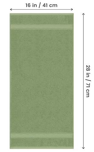Utopia Towels 6 Pack Premium Hand Towels Set, 16 by 28 inches, 100% Ring Spun Cotton, Ultra Soft and Highly Absorbent 600GSM Towels for Bathroom, Gym, Shower, Hotel, and Spa, Sage Green - color: Sage Green, size: 6 Hand Towels