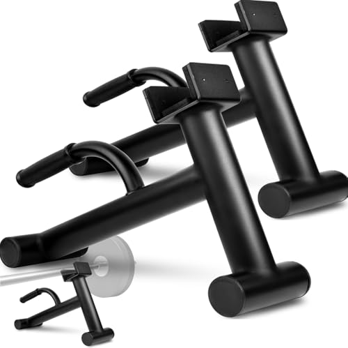 Deadlift Jack Barbell Stand,Barbell Stand for Weight Training Home Gym Easily Unload and Load 600lbs Barbell Plates for Deadlift Exercise - size: 2 PCS