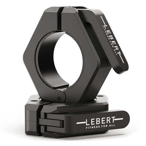 Lebert Magnetic Barbell Collars Black – 2" Olympic Clips - color: Black