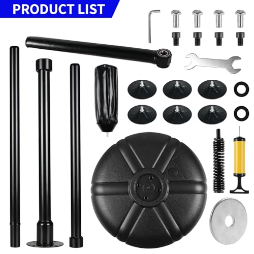 SYNTECSO Spinning Reflex Bar with Punching Bag, HAdjustable Height Boxing Bar, Boxing Speed Trainer for Home Gym
