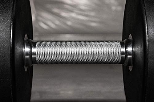 REP Fitness Urethane Coated Round Dumbbells, 5 to 100 lbs, Singles or Pairs, With or Without Rack, Steel Core, Rubber Encased, Chrome Handles, Professional Weights for Home Gym Strength Training - style: 5-75 lb set