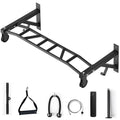 Upgrade Pull Up Bar Wall Mounted,Heavy Duty Multi Grip Chin Up Bar for Strength Training, 600 lbs Capacity, Durable Steel Construction, Perfect for Home and Garage Workouts - color: Black